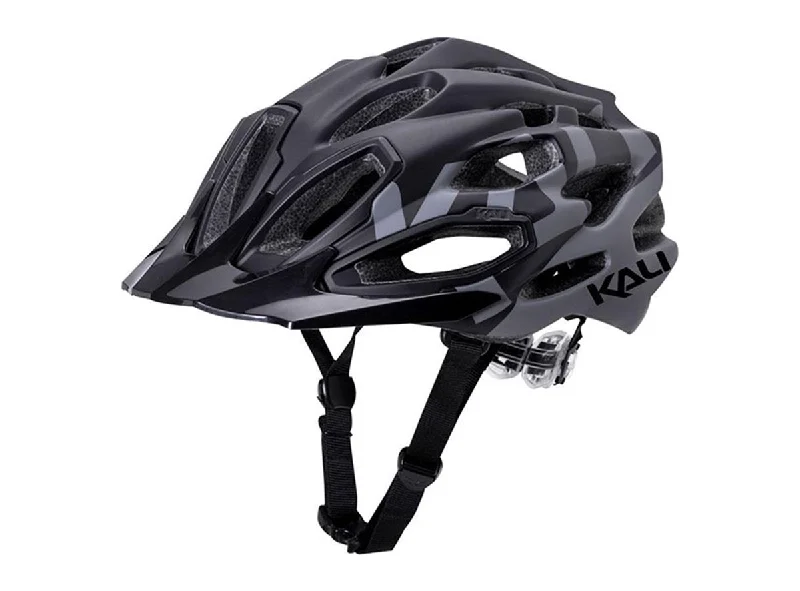 bicycle brake modulation-Kali Maraka Logo XC Helmet - Matt Black-Gray