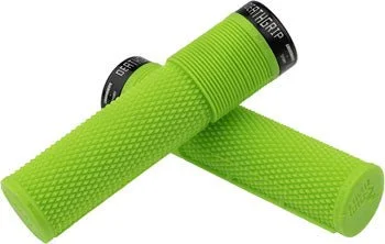 bicycle triathlon kit-DMR DeathGrip Flangeless Grips - Thick, Lock-On, Sick Green