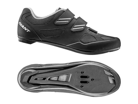 bicycle urban kit-Giant Bolt Nylon SPD/SPD SL Road Shoe BLACK / SILVER Size: 47