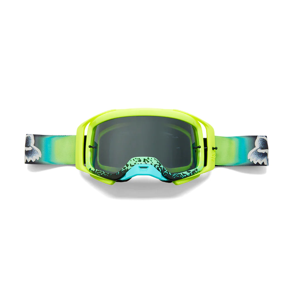 bicycle suspension travel-Fox Racing Airspace Horyzn Goggle - Flo Yellow