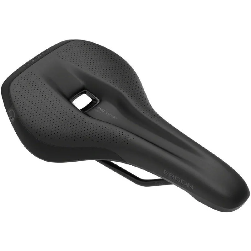 bicycle seatpost collar-SMC Sport Gel Saddle - Stealth Mens Medium/Large