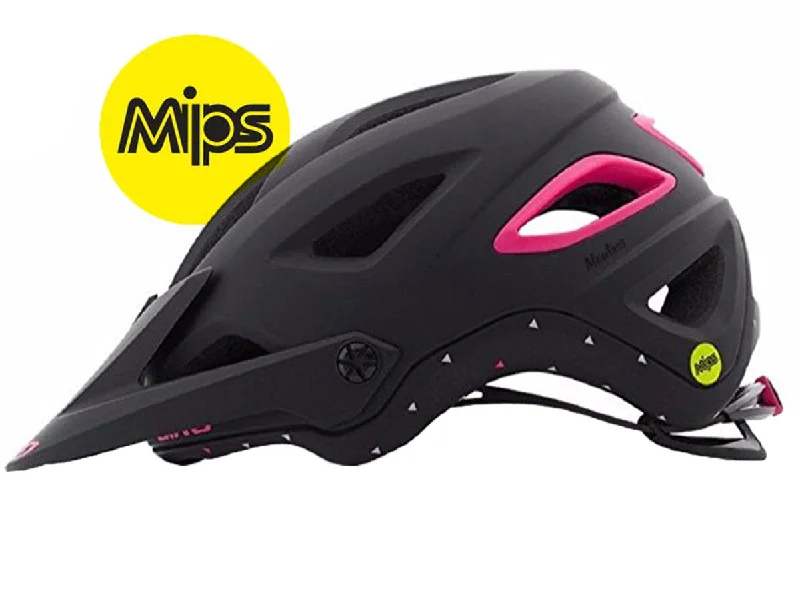 bicycle valve length-Giro Montara MIPS MTB Helmet - Womens - Matt Black-Pink Crystals