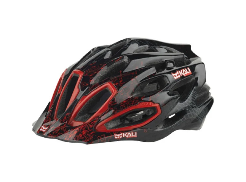 bicycle pedal efficiency-Kali Maraka Edge XC Helmet - Red