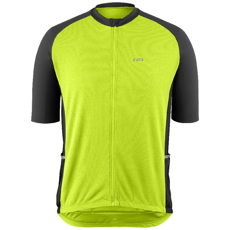 bicycle calorie kit-Louis Garneau Connection 4 Short Sleeve Road Jersey - Bright Yellow - 2022